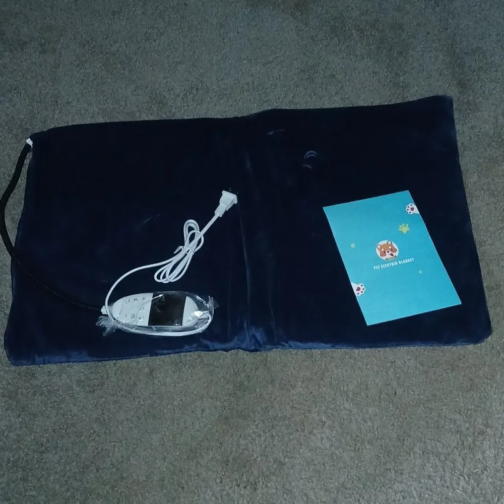 Pet Electric Pas Mat Blanket   Soft Removeable Cover  Measures 18